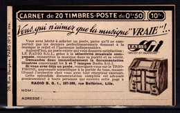 France Couverture De Carnet Vide S394 - Antiguos: 1906-1965