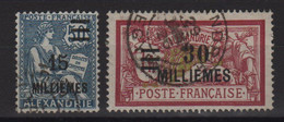 Alexandrie - N°71 + 72 - Obliteres - Cote 4.80€ - Used Stamps
