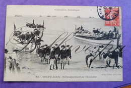 Golfe Juan Débarquement De L'Escadre - Guerra