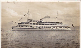 AK Bodensee Motorschiff "Allgäu" - Schiffspost MS Allgäu - 1937 (58358) - Dampfer