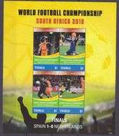 2010 Tuvalu 1613-1616KL 2010 FIFA World Cup In South Africa 8,00 € - 2010 – África Del Sur