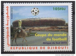 Djibouti Dschibuti 2010 Mi. 814 ** Neuf MNH Coupe Du Monde Football World Cup FIFA Faune Dromadaire Dromedary RARE - 2010 – África Del Sur