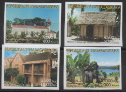 Madagascar Madagaskar 2003 Mi. 2607-2610 Tourisme Tourism Maison Eglise Church Kirche Pirates MNH ** NON DENTELE IMPERF - Madagascar (1960-...)