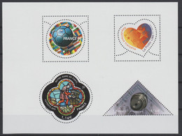 France 2020 FIFA France 1998 Coeur Heart Notre-Dame Football 50 Ans Gravés Dans L'Histoire Imprimerie Tirage 12050 Ex ** - Mint/Hinged