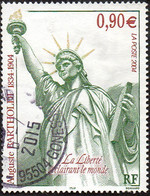 France Oblitération Cachet à Date N° 3639 - La Liberté D' Auguste Bartholdi - Statue. Sculpture. Flamme - Usados
