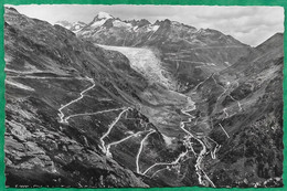 Obergoms Conches-le-Haut (Valais) Gletsch Mit Grimselstrasse Und Furkastrasse 2scans - Goms