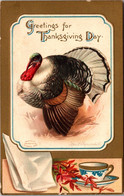 Thanksgiving Greetings With Turkey 1914 Clapsaddle - Thanksgiving