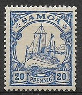 GERMANIA REICH  COLONIA TEDESCA  SAMOA 1990  SERIE ORDINARIA YVERT. 45 MLH VF - Kolonie: Samoa