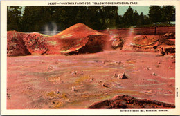 Yellowstone National Park Fountain Paint Pot 1964 Curteich - USA Nationalparks