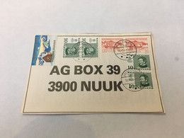 (2 B 2) Greenland (as Seen) AG Box 39 -  3900 Nuuk (with Many Stamps) Posted 1982 - Otros