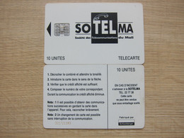 Chip Phonecard,MAL-12A  SoTelMa Logo  BN:001720519 Or 001721183,used - Malí