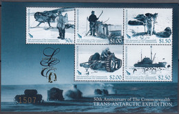 ROSS DEP. 2007 C/Wth Trans-Antarctic Expedi. 50th Anniv., Limited Edition M/S MNH - Neufs