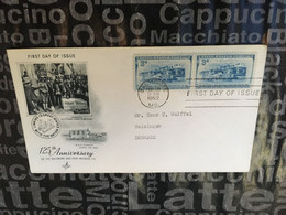 (2 B 2) USA - FDC Cover - 1952 - Railboard Co (back Of Cover Is Blank) - 1941-1950