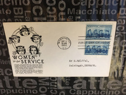 (2 B 2) USA - FDC Cover - 1952 - Women In The Service  (back Of Cover Is Blank) - 1941-1950