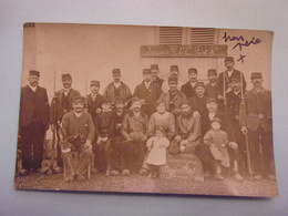 03 ALLIER  CARTE PHOTO NIZEROLLES WWI 1914 / 1915 GROUPES DE GARDES DES VOIES DE COMMUNICATIONS GVC POSTE 8 BIS - Other Municipalities
