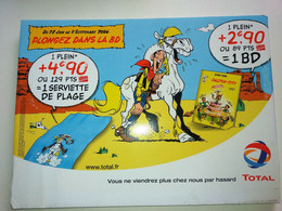 Pub 47X34 PLV Affiche Poster Rigide LUCKY LUKE Et BOULE Et BILL Roba 2006 Total - Lucky Luke