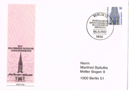 L-ALL-301 - ALLEMAGNE BERLIN Entier Postal Enveloppe 1er Jour Monuments - Private Postcards - Used
