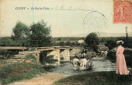 Cluny * Le Gué De Cotte * Pont Passerelle * Attelage Boeufs - Cluny