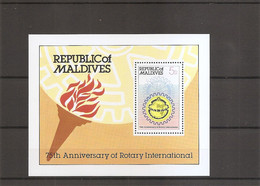 Rotary ( BF 62 XXX -MNH - Des Maldives ) - Rotary, Lions Club