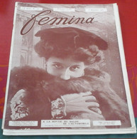 FEMINA N°142 Décembre 1906 Emma Calvet Salon Automobile Grand Palais Madame Butterfly Miss Ackermann Chasse à Courre - 1900 - 1949