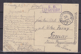 Allemagne - Empire - Carte Postale Militaire 1915 - Oblit  K.D. Feld Postexped. - Exp Vers Gemar - Vue Colroy La Roche - Brieven En Documenten