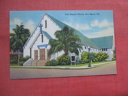 First Baptist Church.    Fort Myers Florida > Fort Myers      Ref  5290 - Fort Myers