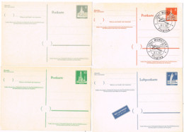 L-ALL-321 - ALLEMAGNE BERLIN Lot De 4 Entiers Postaux Monuments Dont 1 Poste Aérienne - Cartes Postales - Neuves