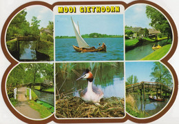 Mooi Giethoorn - (Ov., Nederland/Holland) - Nr. L 5411S - Bruggen, Watervogel, Zeilboot - Giethoorn