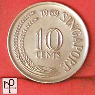 SINGAPORE 10 CENTS 1969 -    KM# 3 - (Nº46019) - Singapour