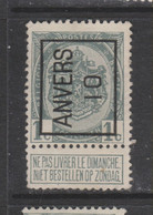 COB 12A  ANVERS 10 - Typo Precancels 1906-12 (Coat Of Arms)