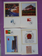 Set Of 4 Commemorative Folder PTK 4 Chine China Ref 98511 - 1980-1989