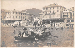 10723 "(SA)  VARAZZE BAGNI - 29 LUGLIO 1908"  ANIMATA, BARCA. CART NON SPED - Savona