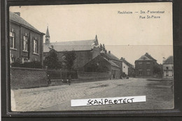 RECKHEIM-REKEM-STE-PIETERSSTRAAT-ANIMEE-PHOTOTYPIE-DESAIX-VERSTUURD-MILITAIRE POST-1920-ZELDZAAM-ZIE DE 2 SCANS - Lanaken