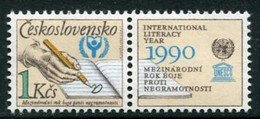 CZECHOSLOVAKIA 1990 Literacy Year MNH / **.   Michel 3029 Zf - Neufs