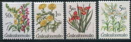 CZECHOSLOVAKIA 1990 Garden Flowers MNH / **.   Michel 3038-41 - Nuevos