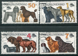 CZECHOSLOVAKIA 1990 Canine Exhibition Used.   Michel 3055-58 - Used Stamps