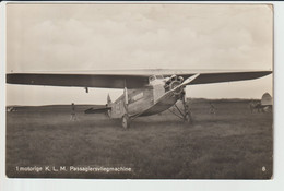 Vintage Rppc KLM K.L.M Royal Dutch Airlines Fokker F-7 Vliegtuig Aircraft No 8 - 1919-1938: Entre Guerres