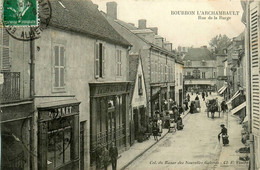 Bourbon L'archambault * La Rue De La Burge * Café De France * Coiffeur * Commerces Magasins - Bourbon L'Archambault