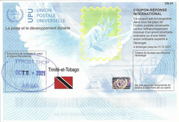 Trinidad & Tobago 2021 Arima Reply Coupon Reponse Hologram Type T37 IRC IAS - Trinidad & Tobago (1962-...)