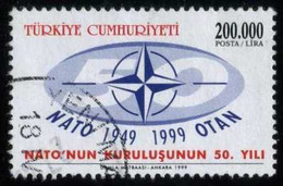 Turkey 1999 Mi 3174 O, NATO Emblem | 50th Anniversary Of The Foundation Of NATO - Usati