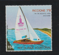 Rep. Guinea Ecuatorial 1980 Moscow Olympic Games - Sailing In Tallinn MNH/** (H74) - Sommer 1980: Moskau