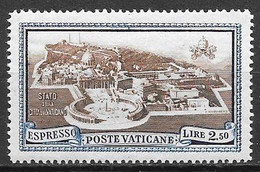 Vatican Exprès N°4 Cité Du Vatican 2L50 Bleu & Brun 1933 ** - Priority Mail