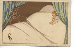 Illustrateur CASTELLI Enfant Araignée 1948 ..G - Castelli