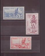 Togo, 1941, N° 208 / 210 * - Sonstige & Ohne Zuordnung