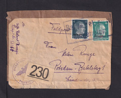 OSTLAND - 4 Und 16 Pf. Auf Feldpostpäckchen-Adresse Nach Potsdam - Besetzungen 1938-45