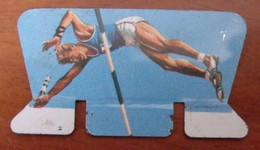 Plaquette Nesquik Jeux Olympiques. Plaque Podium Olympique. Maurice Houvion, Athlétisme. Tokyo 1964 - Placas En Aluminio (desde 1961)