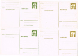 L-ALL-346 - ALLEMAGNE BERLIN Série De 6 Entiers Postaux Carte Président Heinemann - Postcards - Mint