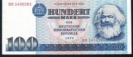 GERMAN DEMOCRATIC REPUBLIC GDR DDR P31a 100 MARK 1975 #BB      XF - 100 Mark