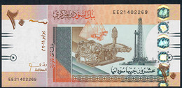 SUDAN P74a 20 POUNDS 2011 #EE Windowed Three On Back  UNC. - Soedan