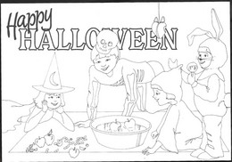 2 Eire Ireland Postal Stationery Entier 1987 Halloween Rabbit  Children Apple Halfmoon Cephalic Candy-b - Postwaardestukken